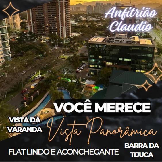 Flat Com Vista Panoramica -15- Na Barra Da Tijuca - Estacionamento Gratuito - Frigobar - Ar Condicionado - Piscina - Academia - Balsa Para Praia Gratis - Varanda - Vista Parcial Mar E Lagoa 里约热内卢 外观 照片